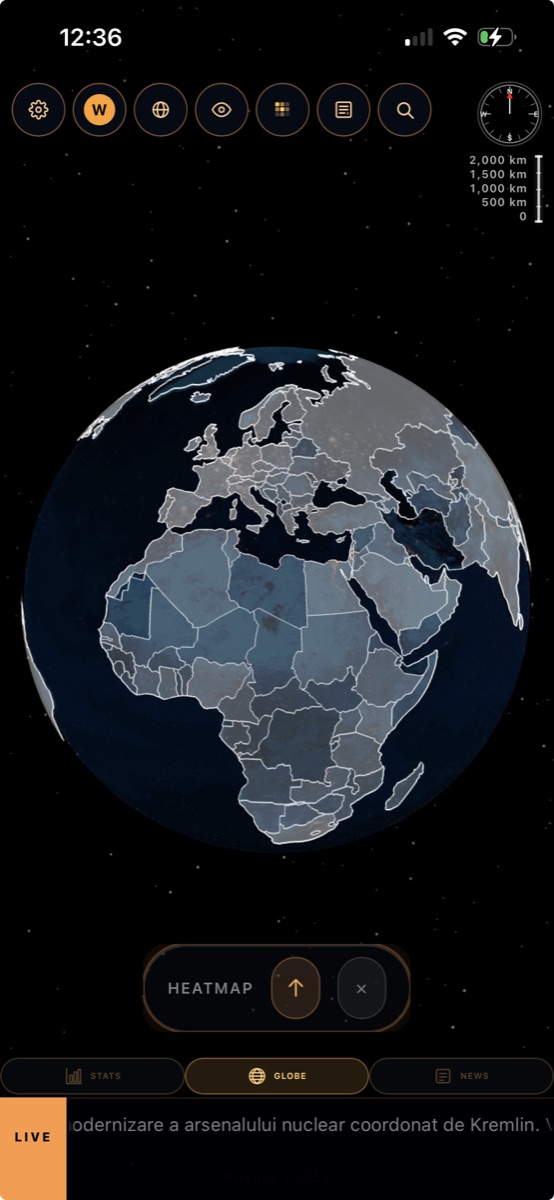 earth00 3D globe with country borders