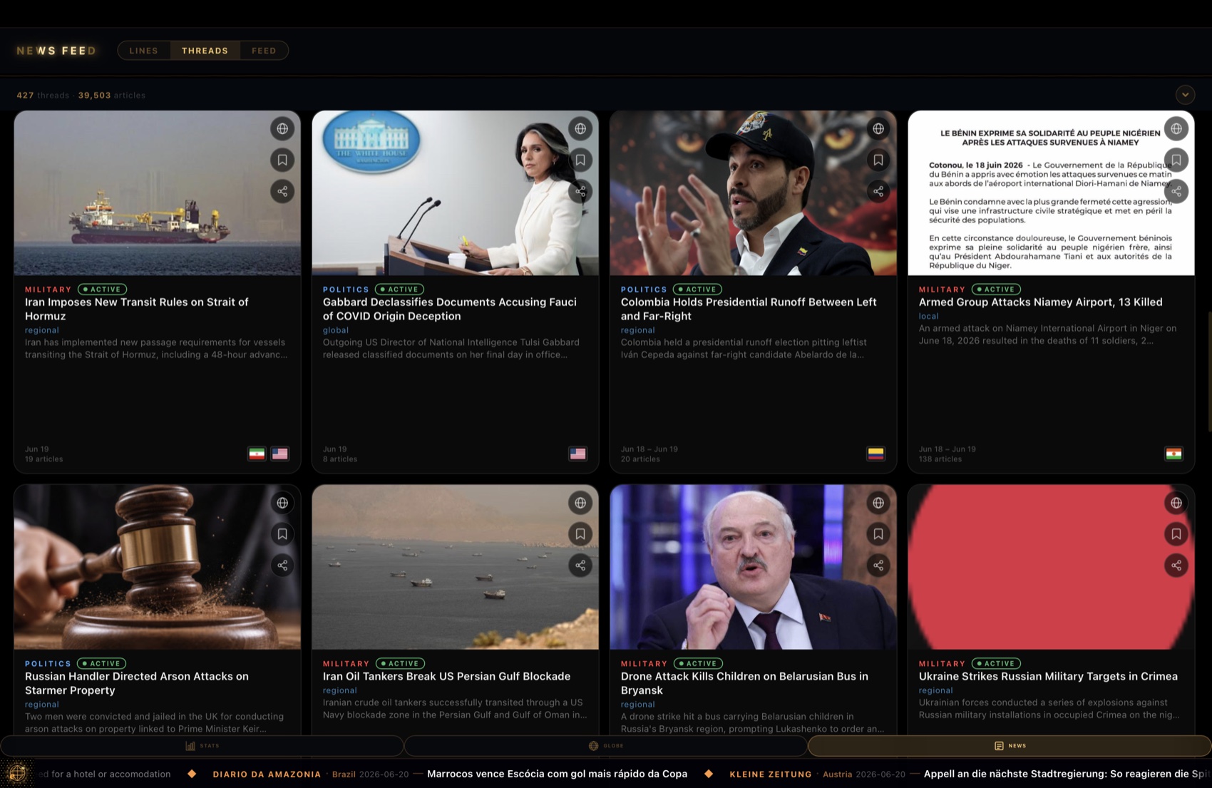 earth00 — story-thread feed clustered from thousands of articles