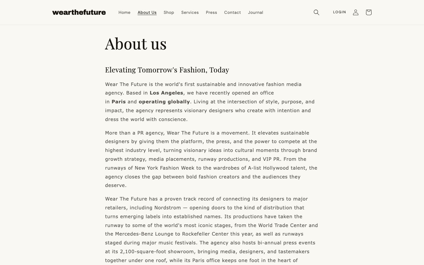 wear-thefuture.com — about us