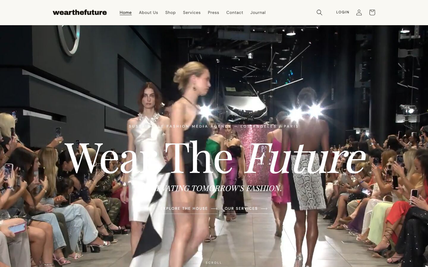wear-thefuture.com homepage