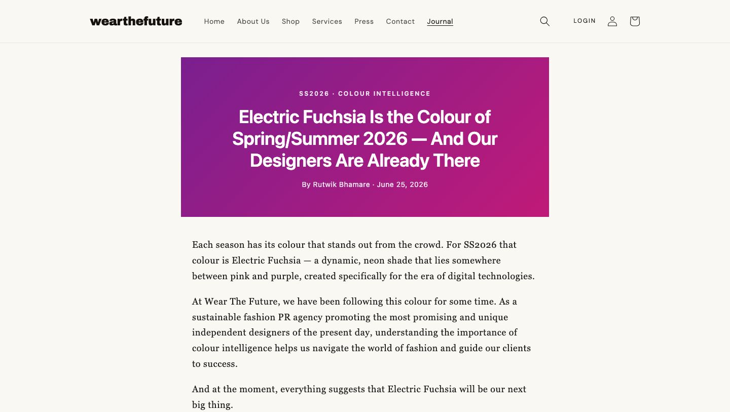 wear-thefuture.com — journal