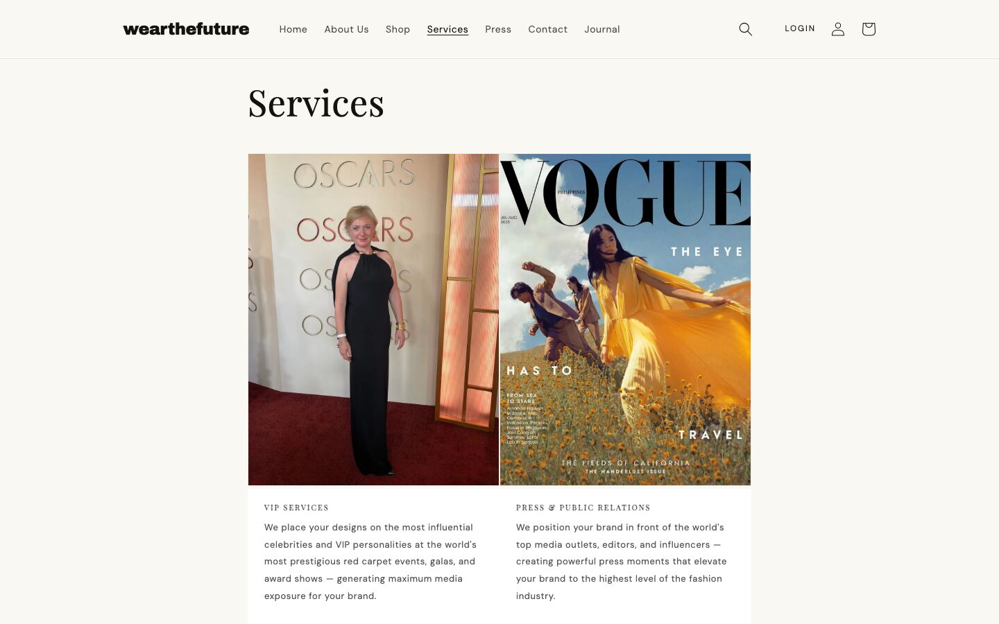 wear-thefuture.com — services